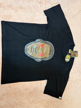 Black A Bathing Ape (BAPE) "Big Ape Head" Jason Voorhees Mashup Tee